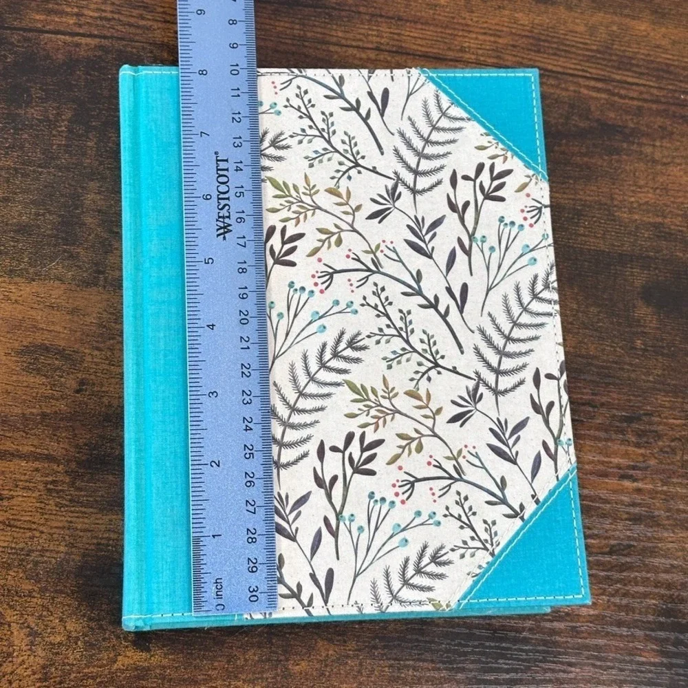 NKJV Journal the Word Bible Cloth Blue Floral Christianity Jesus Religion God